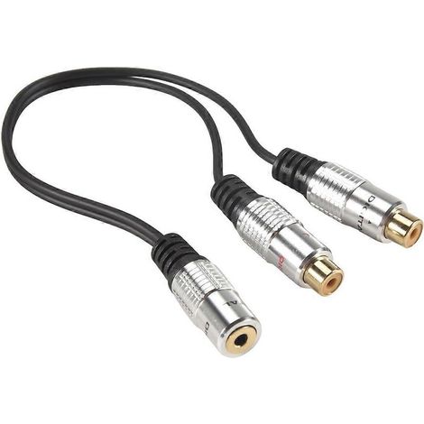 Câble adaptateur en Y pour répartiteur audio stéréo jack 3,5 mm (1/8 pouce) (25 cm) (1/5)