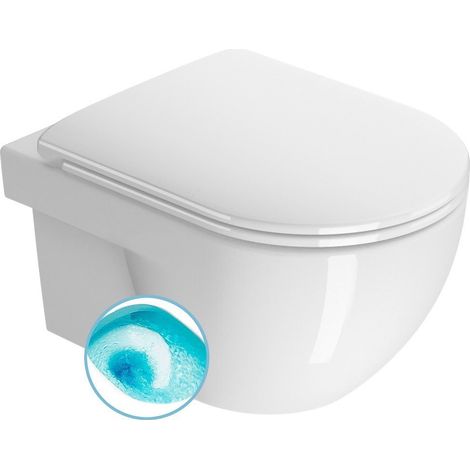 WC suspendu TONO, Swirlflush, 35x52cm, blanc ExtraGlaze (1/3)