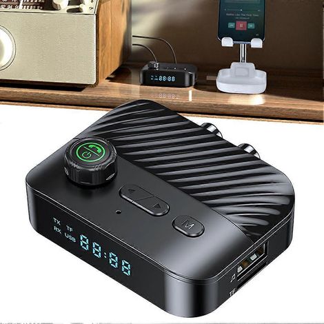 Petit émetteur-récepteur Bluetooth, récepteur adaptatif à faible latence, compatible avec les téléviseurs et les systèmes audio de voiture. (1/5)