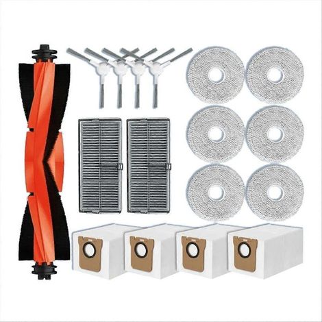 Pour aspirateur robot Xiaomi Mijia M30S D103CN : brosse latérale principale, filtres HEPA, lingette de nettoyage et sacs à poussière R (1/5)
