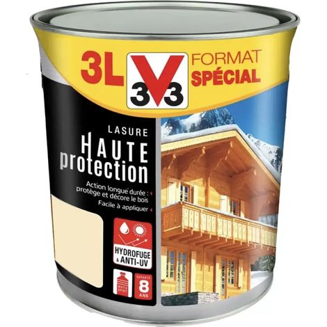 Lasure Haute Protection Glycéro 8ans V33 Incolore 3 L
