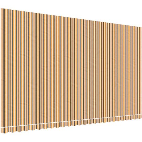 Tessuto di Ricambio per Tenda Strisce Multicolore 6x3,5 m (1/4)