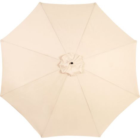 Double parasol rectangulaire extérieur 4,5m, manivelle, kaki (pied non inclus)
