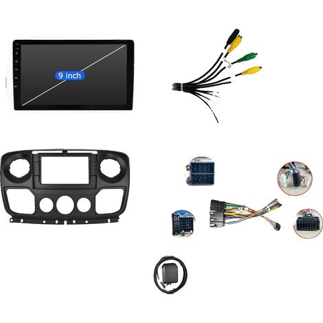 Auto-Audiosystem, Hochwertiges Display, Drahtlose Konnektivität, kompatibel mit Renault Master III, Nissan NV400, Opel, 4-64G DAB CAM, Quad-Core-f (1/2)