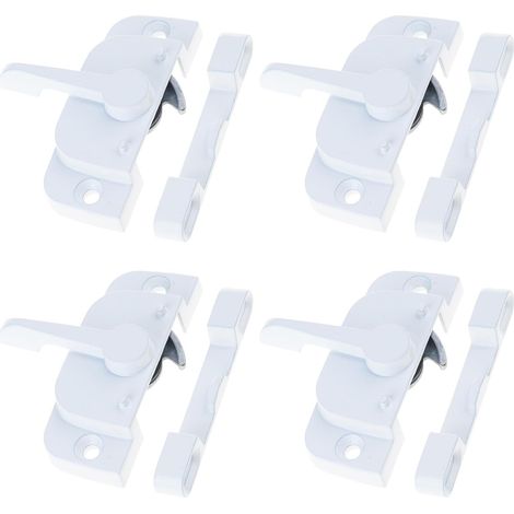 Lot de 4 châssis de fenêtre coulissante pour fenêtre verticale et horizontale - Matériaux en alliage d'aluminium robuste - Usage quotidien - Double suspension (1/5)