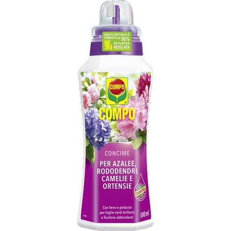 COMPO Concime per Rododendri, Azalee, Camelie e Ortensie, 500 ml (1/4)
