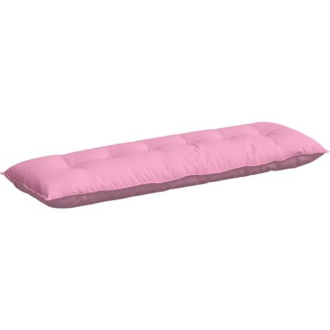vidaXL Cojín de Espalda Rosa 160 x 19 x 50 cm tela (1/2)