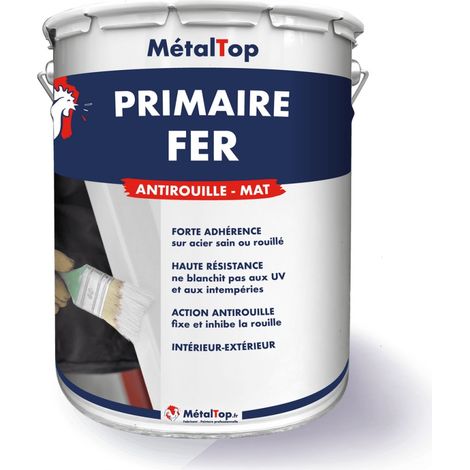 Primaire Fer - Gris anthracite - RAL 7016 - 15 L - Métaltop