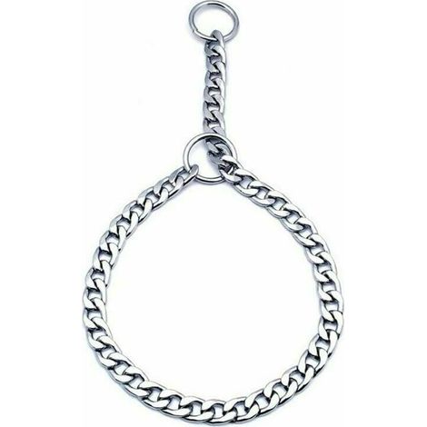 Collier pour Chien en Fer Solide Chaîne en Métal Collier de Dressage Réglable pour Gros Chien Animal Domestique S (1/4)