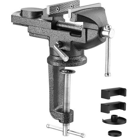 Largeur de Mâchoire 70mm Étaux d'Établi,Étau avec Base Pivotante à 360 Degrés, Matériau en acier moulé,Puissance De Serrage 800Kg (1/5)