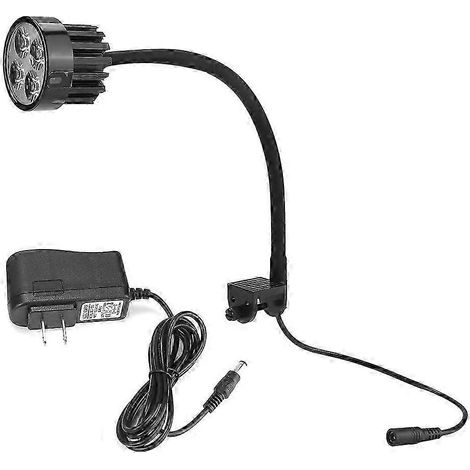 Lampe LED pour aquarium et plantes aquatiques avec variateur et pince, prise US 100-240V (lumière froide 8000K) (1/5)