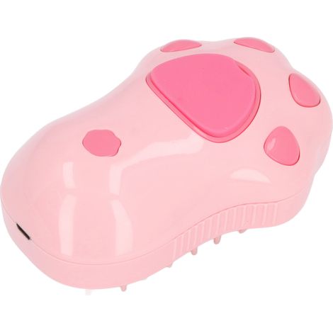 Brosse vapeur pour animaux de compagnie, massage, toilettage, élimination des poils morts, brosse de bain électrique rechargeable pour chats et chiens (1/5)