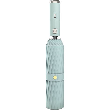 Parasol Solaire 3-en-1 - Ventilateur Intégré - Pulvérisateur d'Eau - Protection UV - Pliable - Batterie Rechargeable par USB - Pour Voyage Golf Pêche (1/5)