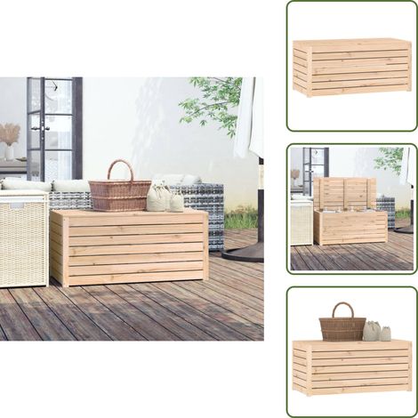 Armadio in legno - vidaXL Contenitore Giardino 101x50,5x46,5 cm Legno Massello di Pino - Contenitore in legno