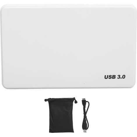 Disque dur externe USB 3.0 2,5 pouces pour PC portable et de bureau - Blanc - 120 Go (1/5)