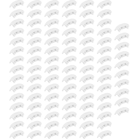 100 clips de support pour plantes en plastique robuste pour fixer les vignes verticales, polyvalents pour une utilisation, par exemple pour les tomates, les vignes et les légumes. (1/5)