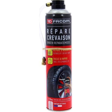 Répare Crevaison - Aérosol 600 ml - Sans Démontage - Pour Pneus Avec ou Sans Chambre à Air - Largeur Max 175 mm (1/2)