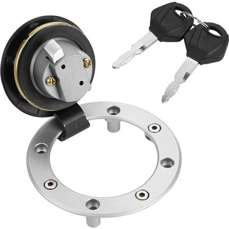 Bouchon de réservoir d'essence avec 2 clés pour Suzuki GSXR 600 750 1000 K1 2000-2003, couvercle de réservoir moto, remplacement compatible (1/5)