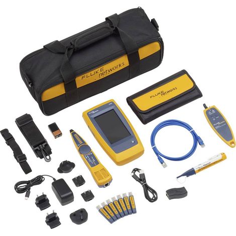 Fluke Networks LIQ-KIT-VFL-FBRLRT Testeur de câble, réseau et WiFi Ethernet industriel