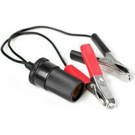 2 voiture pompe à air batterie clip batterie de voiture clip tour allume-cigare tête câble de batterie de secours de voiture (1/5)