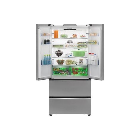 Beko – B3RGNE544HXB – Réfrigérateur multiportes 2 portes 2 tiroirs 194cm – Froid ventilé 35dB – Technologie NoFrost AEROflow (1/5)
