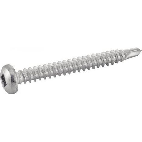 200 Vis Autoperceuses Tête Cylindrique Carrée 4.2 x 45 mm - DIN 7504 M - Inox A2 - D-Work