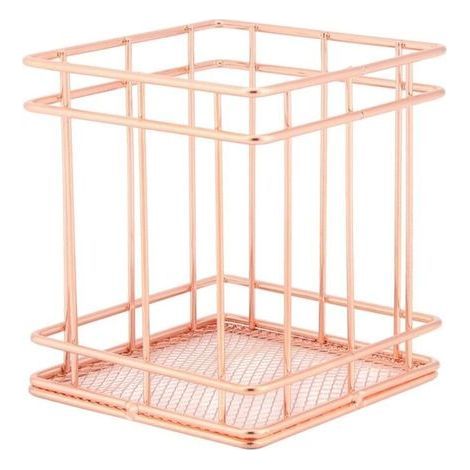 pair Panier de rangement en fer or rose (S-rectangulaire)-Fei Yu (1/5)