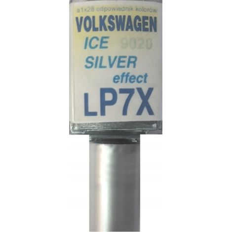 Reparación de arañazos en la pintura del coche VW LP7X 9020 ICE color plata, 10 ml arasystem (1/5)