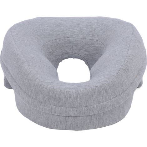 Oreiller de sommeil ergonomique et confortable en mousse à mémoire de forme, idéal pour une utilisation à domicile ou en spa (gris clair), pour une tête de lit. (1/5)