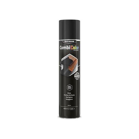 Rust-Oleum COMBICOLOR Original - Schwarz Satin 400ml, Einschicht-System für Metallschutz