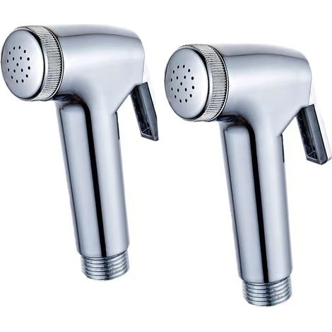 Pommeau de douche marche/arrêt 2 pièces haute pression pour bidet, pommeau de douche chromé pour baignoires, bateaux, caravanes (1/5)