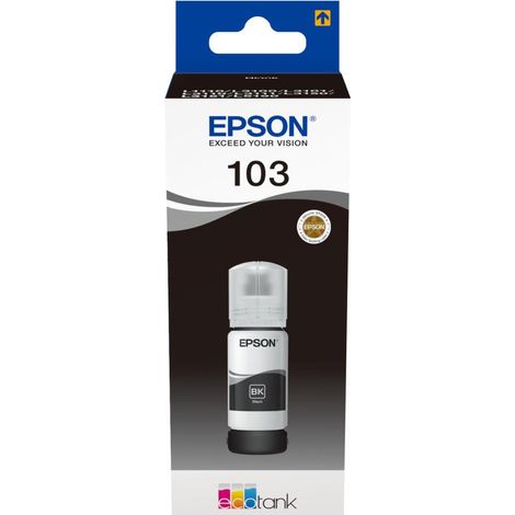 Flacone di ricarica d'inchiostro Epson 103 EcoTank (C13T00S14A), nero (1/3)