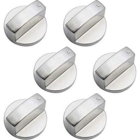 Pack 6mm Zinc Alloy Gas Stove Knobs Universal Oven Knob Cookware Control Knob Kitchen Hob Oven Control Knob MUMU (1/4)