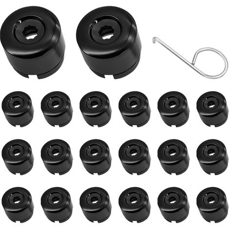 20pièces Boulon ecrou couvre 25mm,équipées de crochets,Cache Boulon,Capuchons d'écrou de roue de voiture,Capuchons de boulons de roue,Cache-écrous de Pneu,adaptées aux cache-boulons de roue de voiture (1/5)