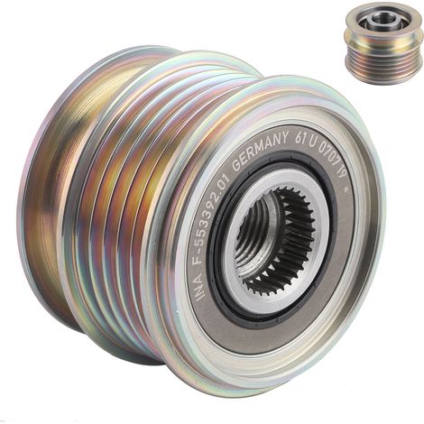 Freilaufriemenscheibe für Lichtmaschine F-553392, kompatibles Ersatzteil für Volvo S60, S80, V60, V70, XC60, XC70, präziser Ersatz, hohe Haltbarkeit. (1/5)