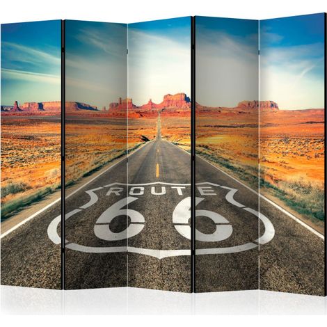 Paravent 5 Volets "Route 66" 172x225cm (1/2)