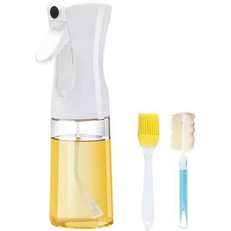 Flacon pulvérisateur d'huile en verre, vaporisateur d'huile de 220 ml, flacon pulvérisateur pneumatique pour cuisine (1/5)