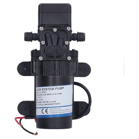 Pompe à eau 0,8 GPM DC 12 V 1,8 A 55 psi, booster auto-amorçant pour arrosage de yacht RV (1/5)