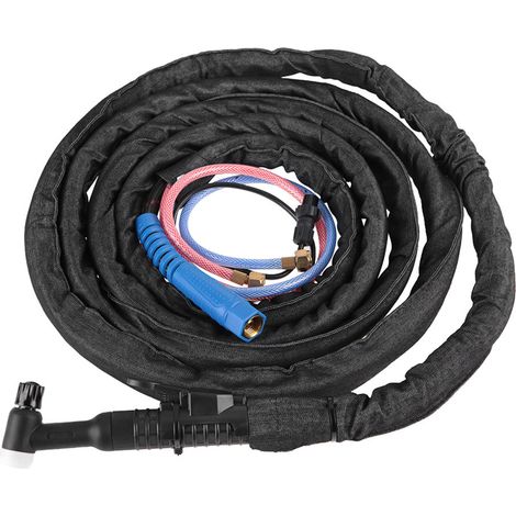 4 m Kabel WP18 TIG-Agon Lichtbogenschweißbrenner-Set mit wassergekühltem Mutteranschluss (1/5)