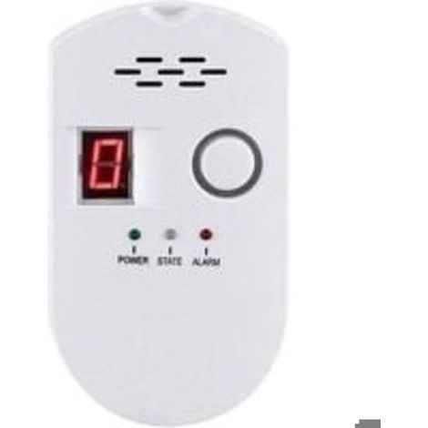 Détecteur de Gaz Combustible LPG/Méthane/Butane avec Alarme Sonore et Affichage LED (1/4)