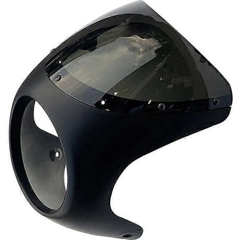 Carenado exterior de faro Retro de 7" con parabrisas para Harley Touring Sportster Bobber Honda Cafe Racer (1/5)
