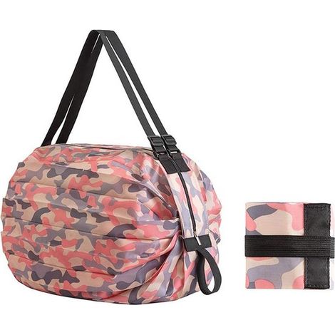 Bolsa de compras – Compacta y plegable – Unisex – Talla para adultos – Bolsa de compras plegable – Estilo E (1/5)