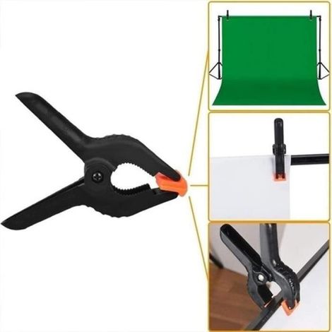 Lot de 10 Pince à Bois Pince à Ressort de 6 Pouces / 15 CM, Pinces de Fond de Bricolage Pinces pour Fond de Photo (1/4)