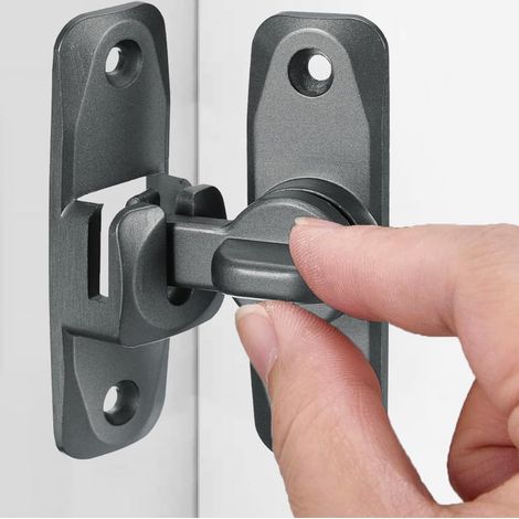 90/180 Degrés Loquet de Porte Rabattable, Verrou Porte Loquet Porte Coulissante Fermeture Porte Coulissante Serrure Porte Coulissante Serrures de Portes Verrou de porte coulissante bronze