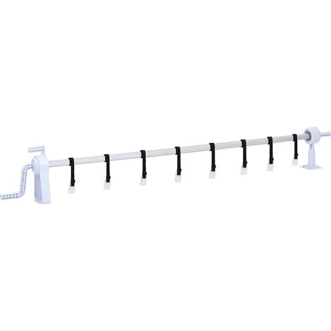 vidaXL Enrollacobertor de piscina con base de plástico (1/5)