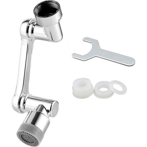 Prolunga per rubinetto a 1080°, doccia a doppio getto per rubinetti lavabo, filtro multifunzionale per bagno, tubo flessibile regolabile per rubinetto, per bagno e cucina. (1/5)