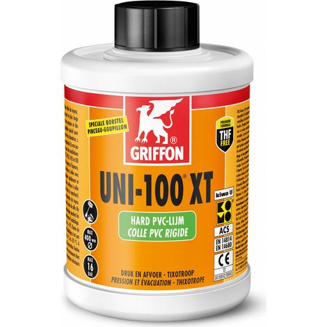 Adhesivo de presión-evacuación para PVC Uni-100 XT Tubo - 0.125L