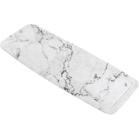 Kleine Wolke Wanneneinlage Marble anthrazit, 36 x 92 cm Antirutschstreifen