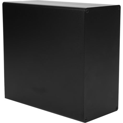 Boîtier de projet en aluminium, boîte de jonction pour circuits imprimés DIY noir mat, dissipateur thermique, 80 x 160 x 170 mm (1/5)