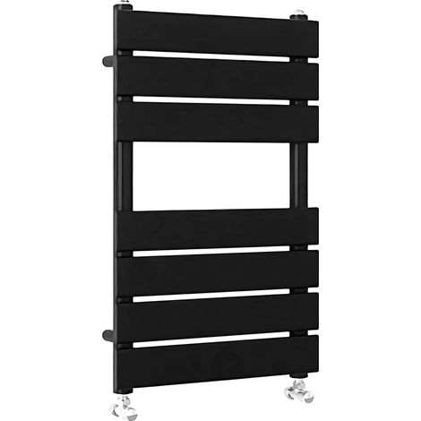 SKY Bathroom Black Flat Panel Heated Towel Rail Bathroom Radiator 650x400mm (1/5)
